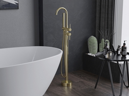 Mexen Alma freistehende Badewannenarmatur, gold - 75033-50
