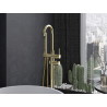Mexen Alma freistehende Wannenarmatur, gold - 75033-50