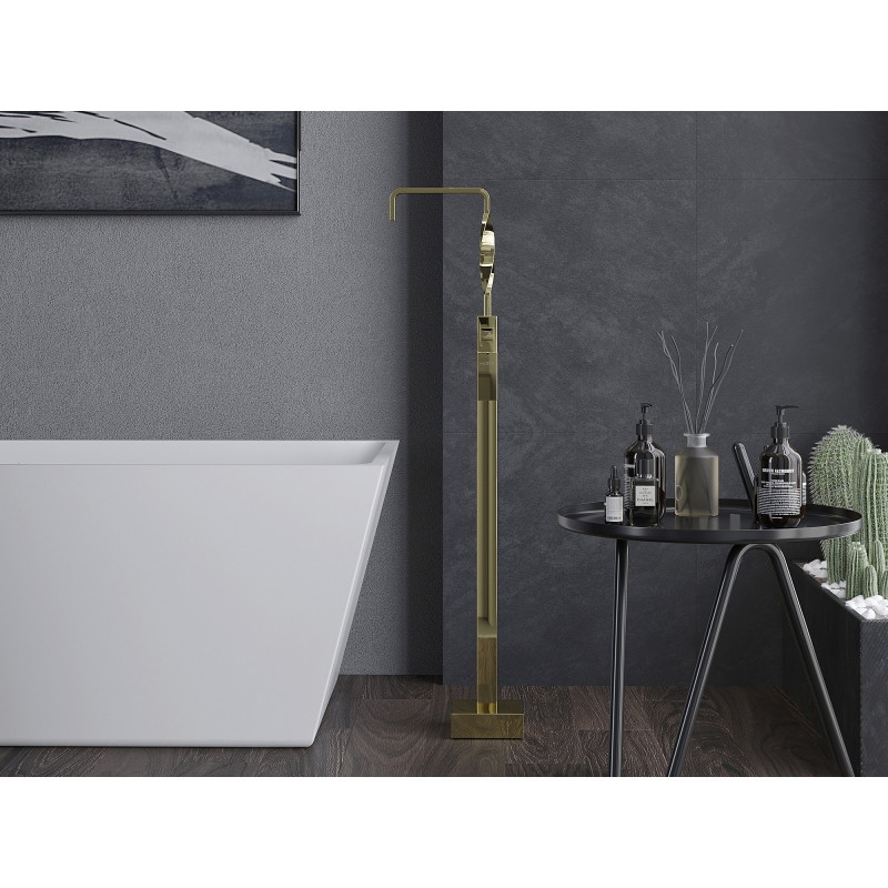 Mexen Avila freestanding bathtub faucet, gold - 75833-50