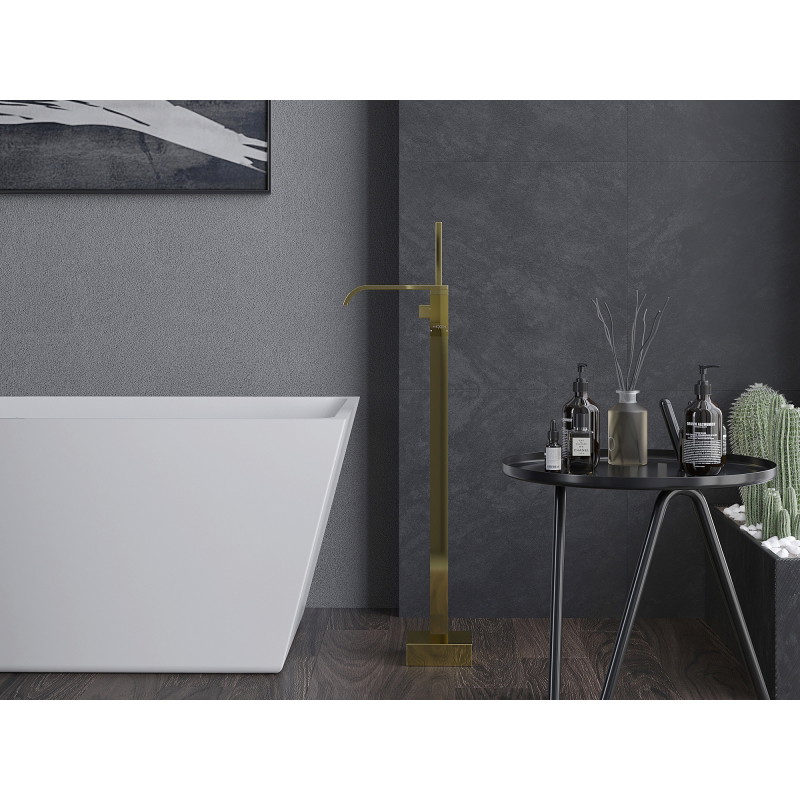 Mexen Lava robinet de baignoire indépendant, doré - 752433-50