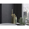 Mexen Leda freestanding bathtub faucet, gold - 75633-50