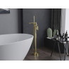 Mexen Leda freestanding bathtub faucet, gold - 75633-50
