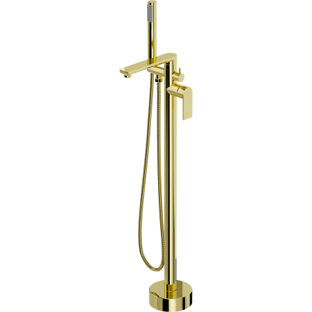 Mexen Leda freestanding bathtub faucet, gold - 75633-50