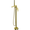 Mexen Leda freestanding bathtub faucet, gold - 75633-50