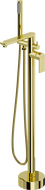Mexen Leda freistehende Wannenarmatur, gold - 75633-50