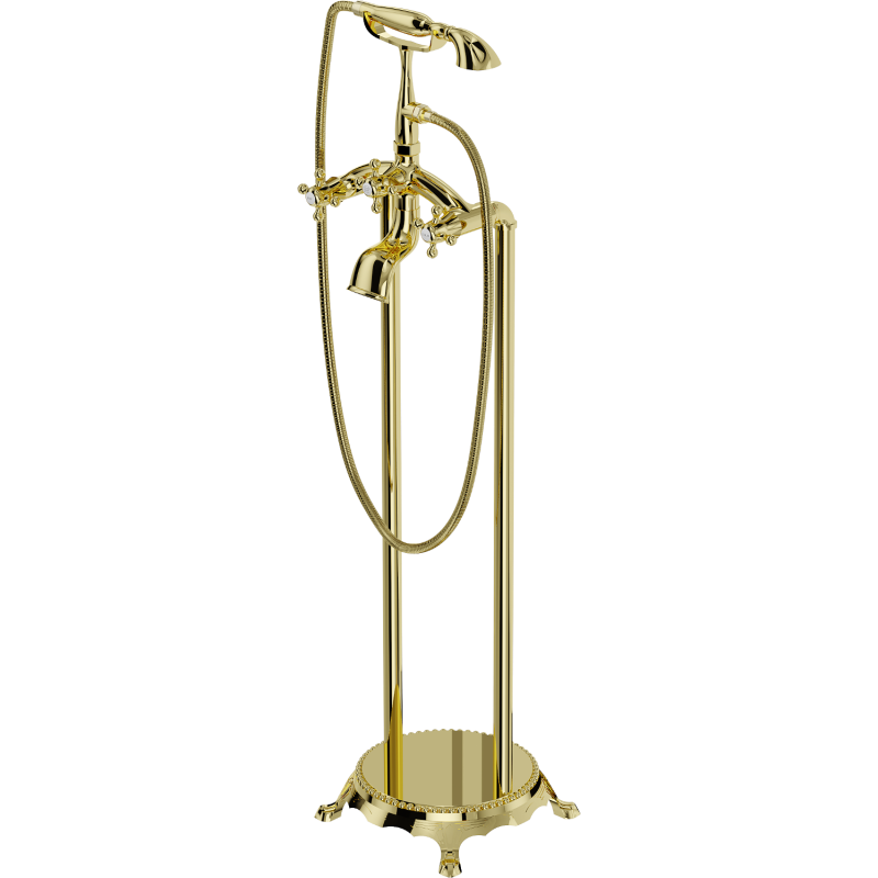 Mexen Retro Free-standing Bath Tap, Gold - 75933-50