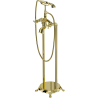 Mexen Retro freestanding bathtub faucet, gold - 75933-50