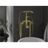 Mexen Retro freestanding bathtub faucet, gold - 75933-50