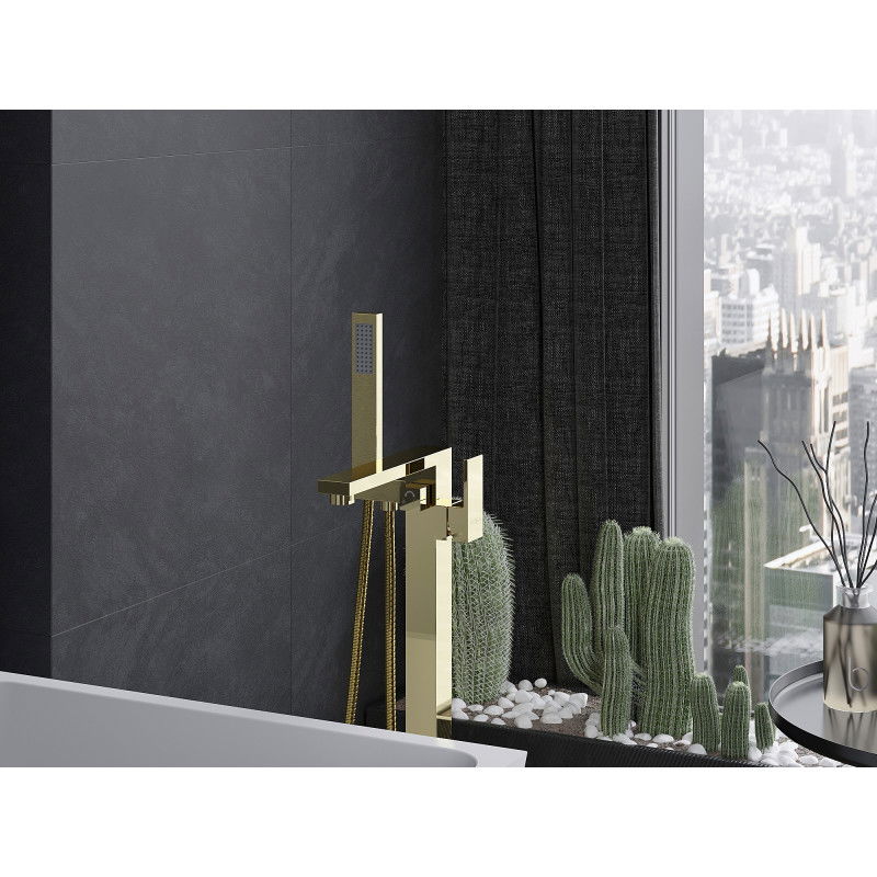 Mexen Urano miscelatore da bagno indipendente, oro - 75233-50