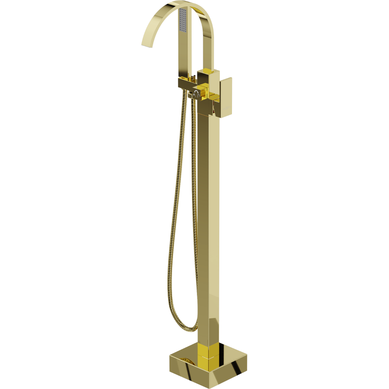 Mexen Veda rubinetto da bagno freestanding, oro - 75433-50