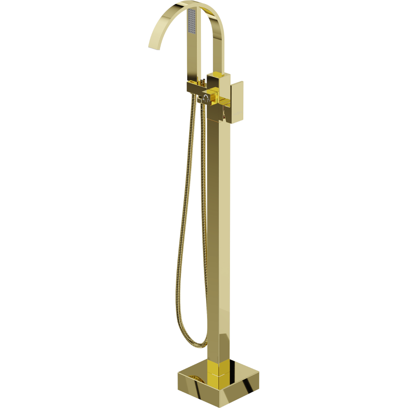 Mexen Veda vrijstaande badmengkraan, goud - 75433-50