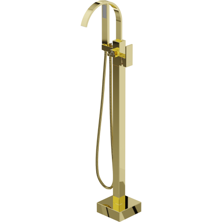 Mexen Veda freestanding bathtub faucet, gold - 75433-50