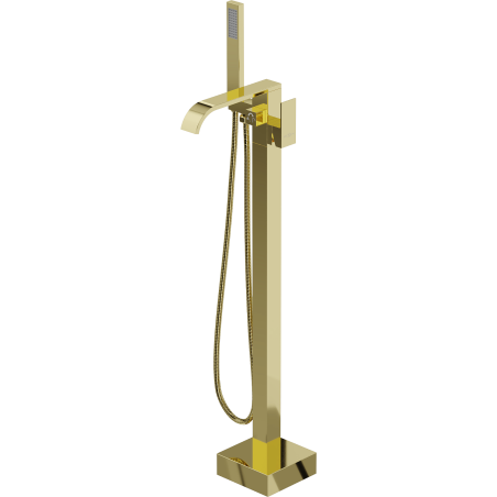 Mexen Lava golvstående badkarsblandare, guld - 752433-50