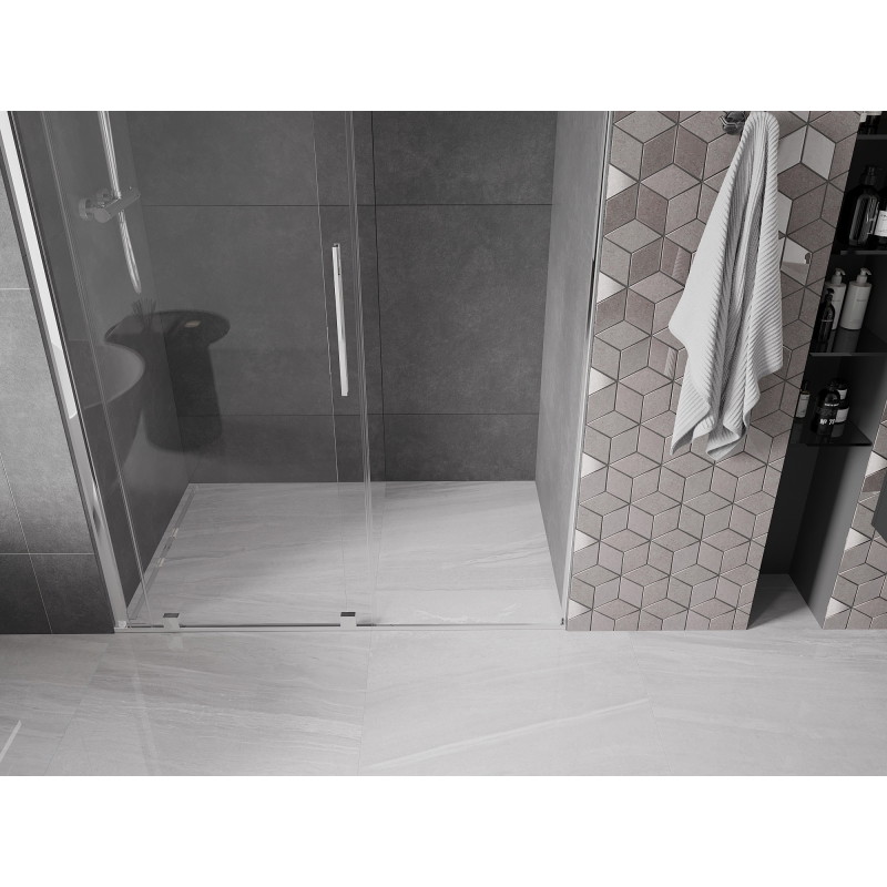 Mexen Velar lükandustega dušiuks 150 cm, läbipaistev, kroom - 871-150-000-01-01