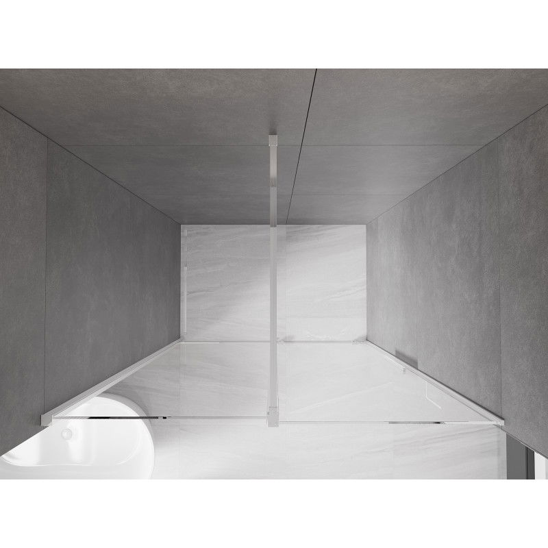 Mexen Velar skjutdörrar för dusch 150 cm, transparent, krom - 871-150-000-01-01