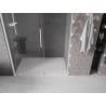 Mexen Velar drzwi prysznicowe rozsuwane 130 cm, transparent, białe - 871-130-000-01-20