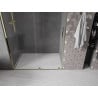 Mexen Velar drzwi prysznicowe rozsuwane 150 cm, transparent, złote - 871-150-000-01-50