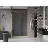 Mexen Velar puerta de ducha corredera de 150 cm, transparente, dorada cepillada - 871-150-000-01-55