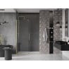 Mexen Velar sliding shower doors 160 cm, transparent, brushed gold - 871-160-000-01-55