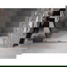 Mexen Velar schuifbare douchedeur 150 cm, transparant, roze goud - 871-150-000-01-60