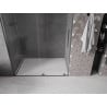 Mexen Velar porte de douche coulissante 130 cm, transparent, gris canon brossé - 871-130-000-01-66