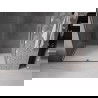Mexen Velar Schiebeduschtür 150 cm, transparent, gebürstetes Gun Gray - 871-150-000-01-66