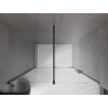 Mexen Velar puertas de ducha correderas 160 cm, transparentes, negras - 871-160-000-01-70