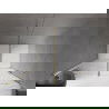 Mexen Velar schuifdouchedeur 150 cm, transparant, goud - 871-150-000-01-50