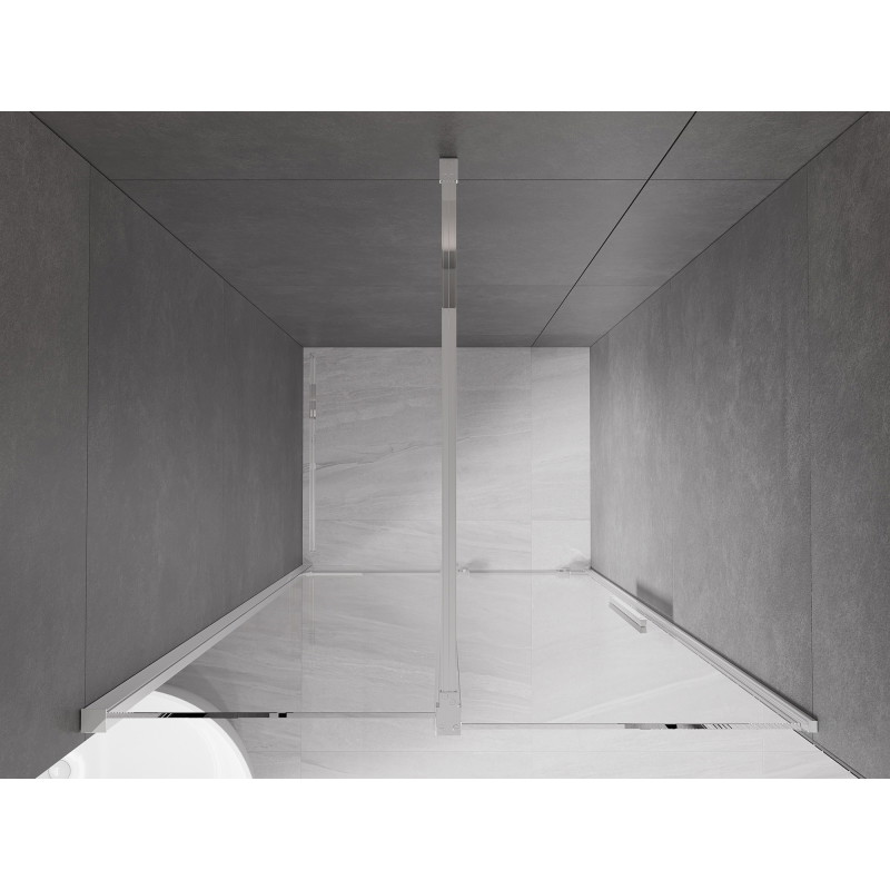 Mexen Velar schuifbare douchedeur 100 cm, transparant, chroom - 871-100-000-01-01