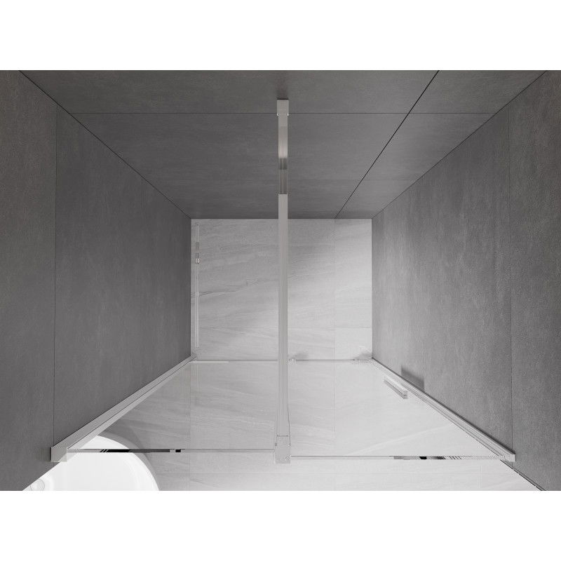 Mexen Velar schuifbare douchedeur 120 cm, transparant, chroom - 871-120-000-01-01