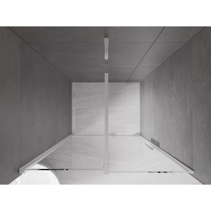 Mexen Velar drzwi prysznicowe rozsuwane 110 cm, transparent, chrom - 871-110-000-01-01