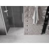 Mexen Velar ausziehbare Duschtür 110 cm, transparent, Weiß - 871-110-000-01-20