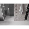 Mexen Velar sliding shower door 110 cm, transparent, white - 871-110-000-01-20