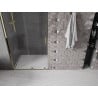 Mexen Velar drzwi prysznicowe rozsuwane 100 cm, transparent, złote - 871-100-000-01-50