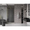 Mexen Velar drzwi prysznicowe rozsuwane 100 cm, transparent, złote - 871-100-000-01-50
