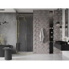 Mexen Velar drzwi prysznicowe rozsuwane 110 cm, transparent, złote - 871-110-000-01-50