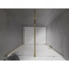 Mexen Velar schuifdouchedeur 110 cm, transparant, goud - 871-110-000-01-50