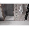 Mexen Velar lükanduksed dušile, 90 cm, läbipaistev, harjatud vask - 871-090-000-01-65