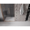 Mexen Velar lükanduksed dušile, 90 cm, läbipaistev, harjatud vask - 871-090-000-01-65