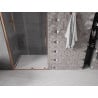 Mexen Velar Schiebetür Dusche 110 cm, transparent, gebürstetes Kupfer - 871-110-000-01-65