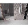 Mexen Velar Schiebetür Dusche 110 cm, transparent, gebürstetes Kupfer - 871-110-000-01-65