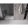Mexen Velar Schiebetür Dusche 100 cm, transparent, gebürstet Gun Grau - 871-100-000-01-66