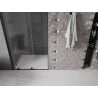 Mexen Velar sliding shower door 110 cm, transparent, black - 871-110-000-01-70