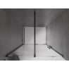 Mexen Velar sliding shower door 110 cm, transparent, black - 871-110-000-01-70