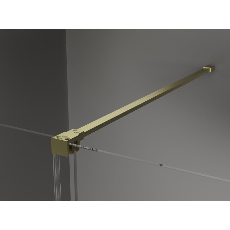 Mexen Velar drzwi prysznicowe rozsuwane 110 cm, transparent, złote szczotkowane - 871-110-000-01-55