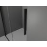 Mexen Velar ausziehbare Duschtür 130 cm, transparent, Schwarz - 871-130-000-01-70
