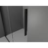 Mexen Velar drzwi prysznicowe rozsuwane 130 cm, transparent, czarne - 871-130-000-01-70