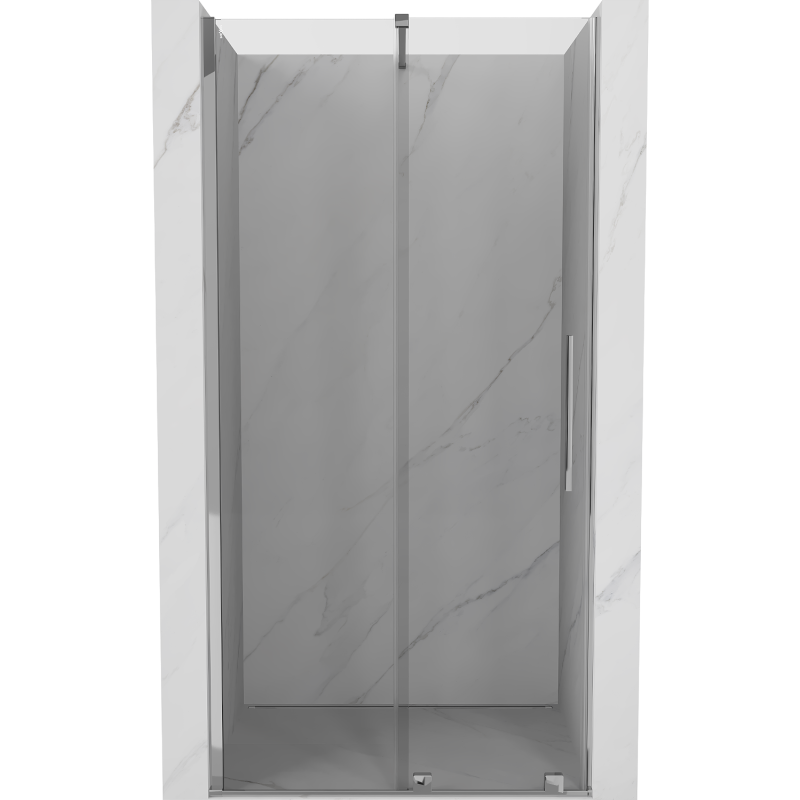 Mexen Velar Schiebetür Duschabtrennung 90 cm, transparent, Chrom - 871-090-000-01-01