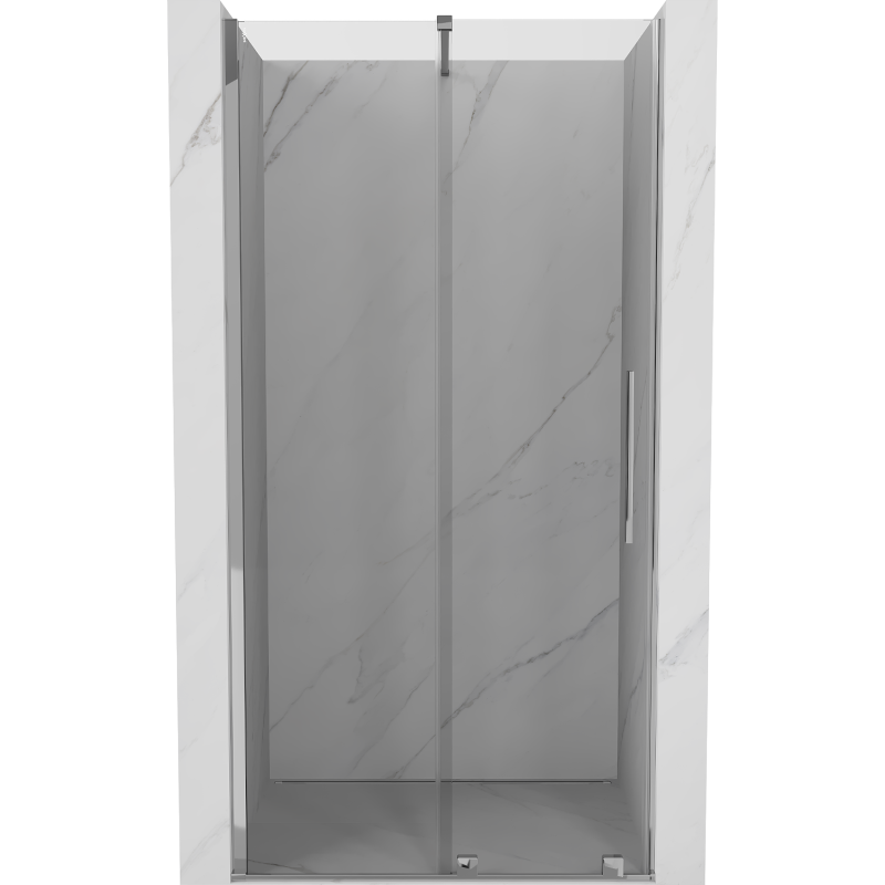 Mexen Velar ausziehbare Duschtür 120 cm, transparent, chrom - 871-120-000-01-01