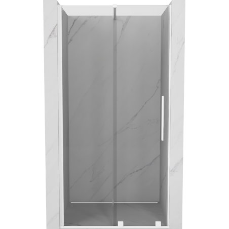 Mexen Velar drzwi prysznicowe rozsuwane 100 cm, transparent, białe - 871-100-000-01-20